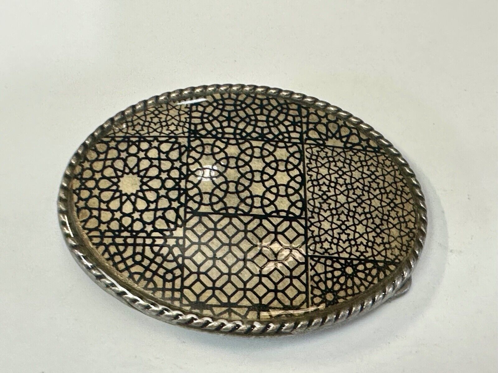 Trippy  Multi Pattern design  what I call retro wallpaper Belt Buckle by Ivan