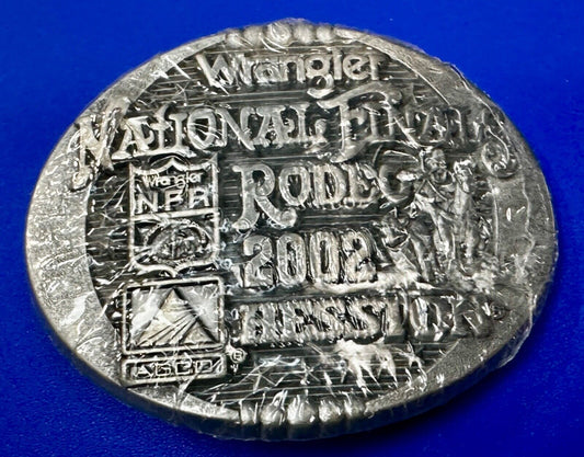 2002 NFR National Finals Rodeo  NOS Youth Size Montana Silversmiths Belt Buckle