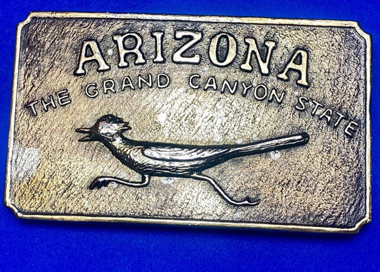Arizona - Roadrunner, The Grand Canyon State belt buckle