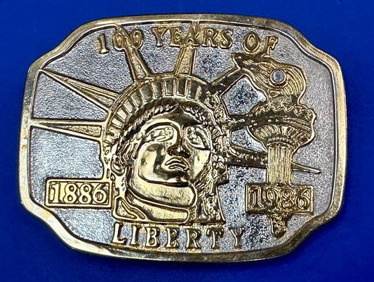 100 years of The Statue of Liberty New York City Commemorative  belt buckle