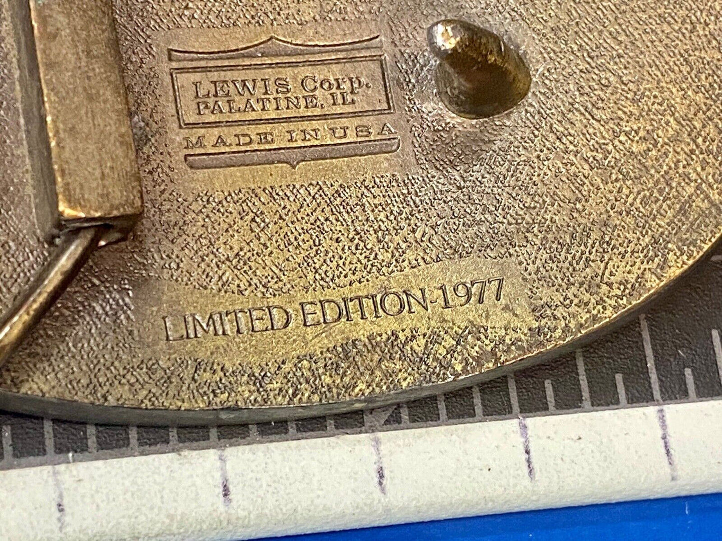 Vintage Jacques Seeds USA Farming Limited Edition 1977 Belt Buckle by Lewis 