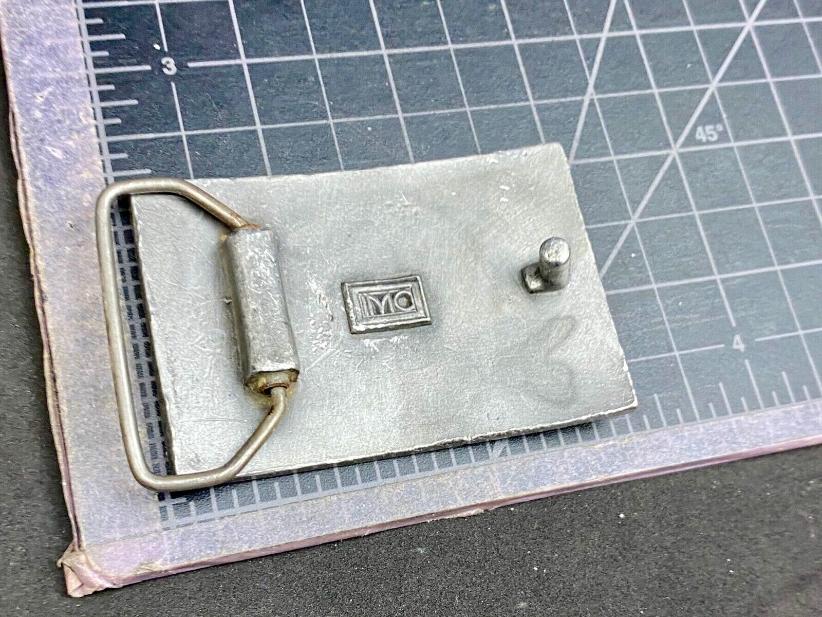 Vintage - unknown to me, power company?  Natural gas Co. logo belt buckle 