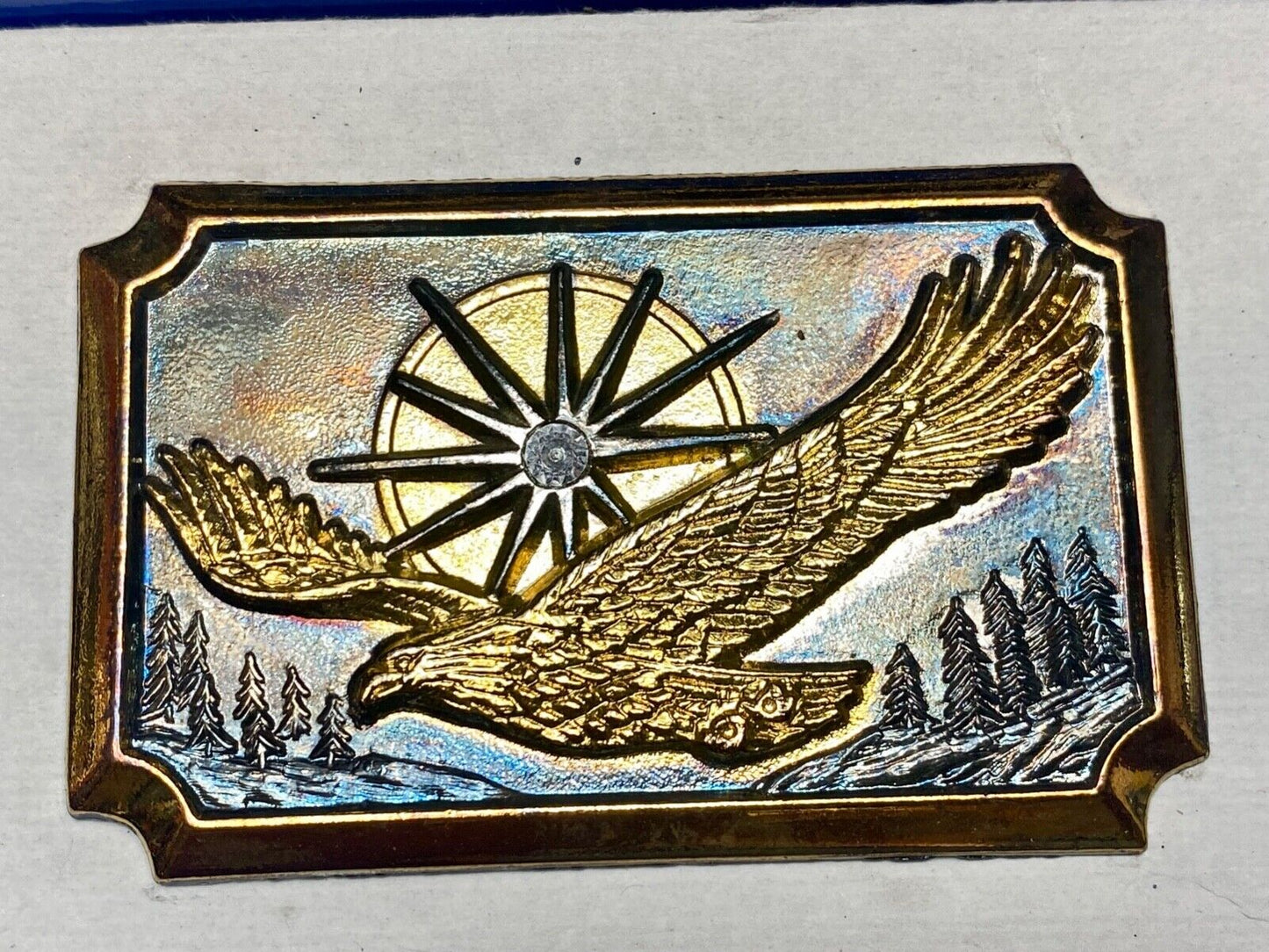 200 year celebration of American Eagle commemorative Vintage belt buckle