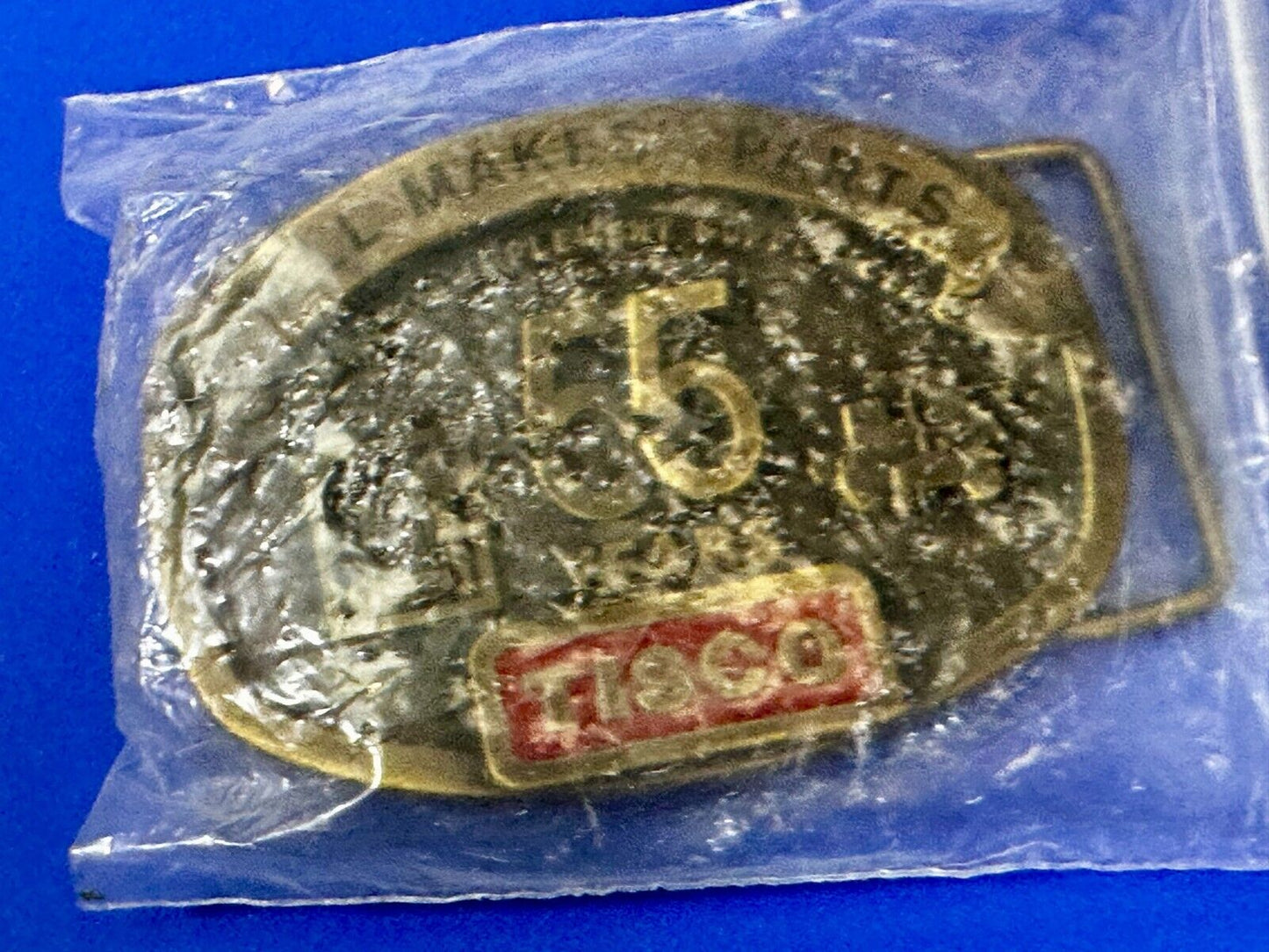 TISCO 55 Years -  All Makes Parts NOS  Tractor Implement Supply Belt Buckle