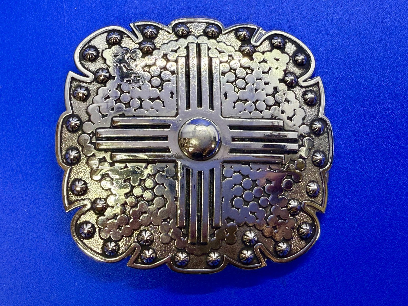 Artisan? Engraved Silver Color Western Framed Belt Buckle for 3/4" Belt 