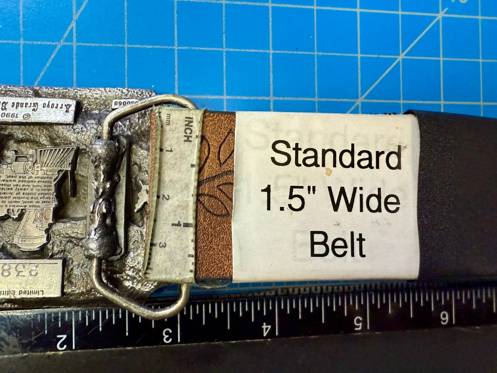 Vintage Historic American Railroad 1990 Commemorative Arroyo Grande Belt Buckle
