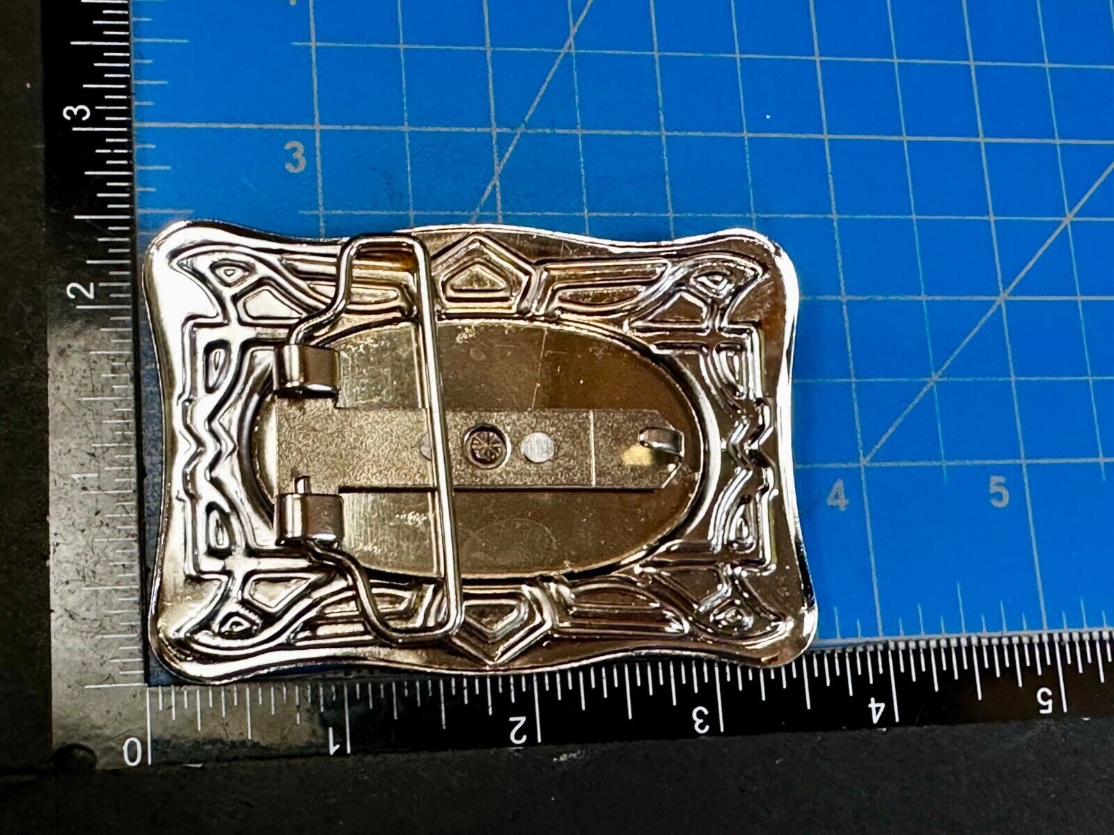 Vintage Cowboy Saddle Bronc Bucking Horse Two Tone Belt Buckle