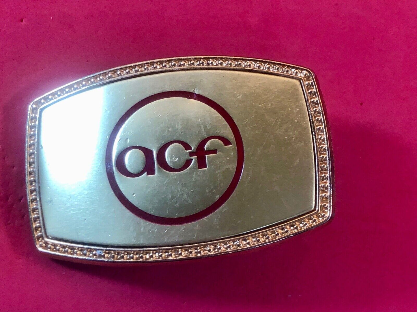 ACF. Association Of Consulting Foresters Vintage Belt Buckle 