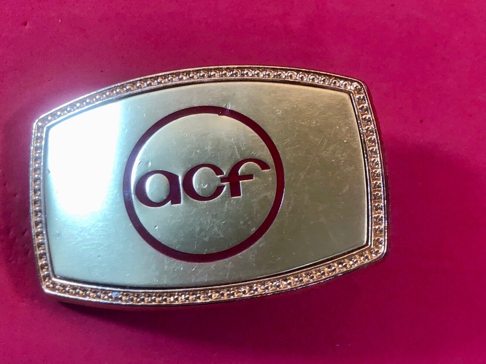 ACF. Association Of Consulting Foresters Vintage Belt Buckle 
