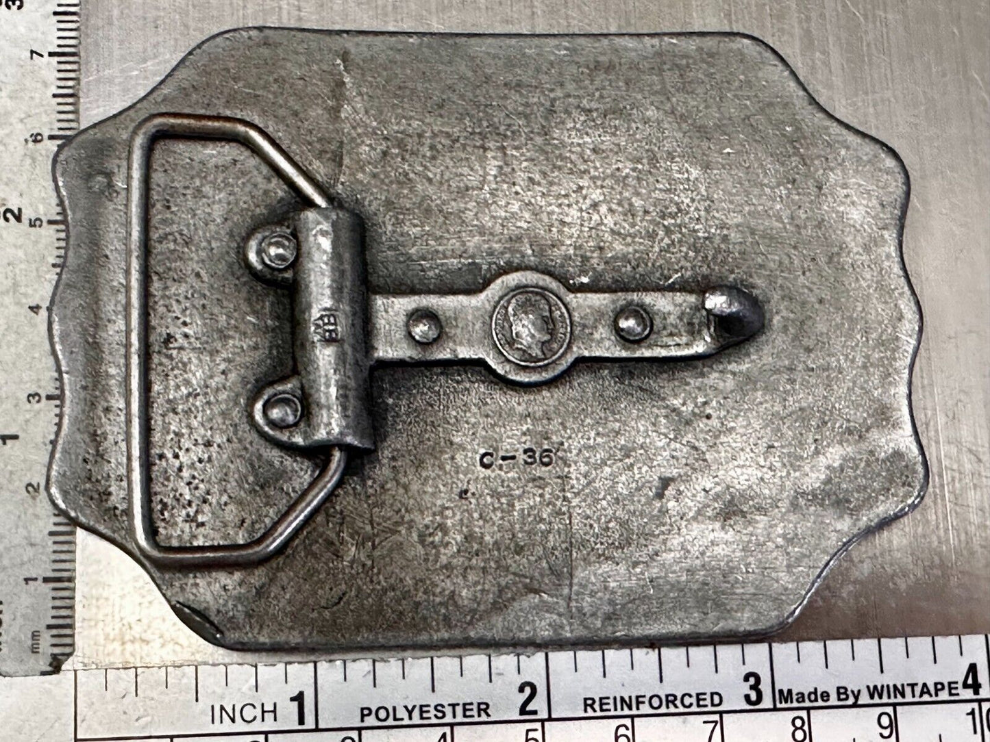 American Express Co Wells Butterfield Vintage Wells Bergamot Belt Buckle C-36