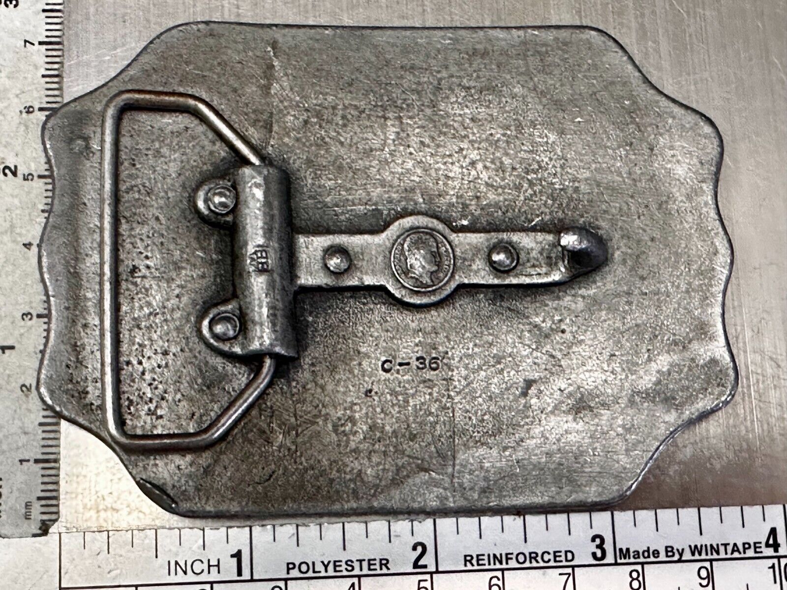 American Express Co Wells Butterfield Vintage Wells Bergamot Belt Buckle C-36
