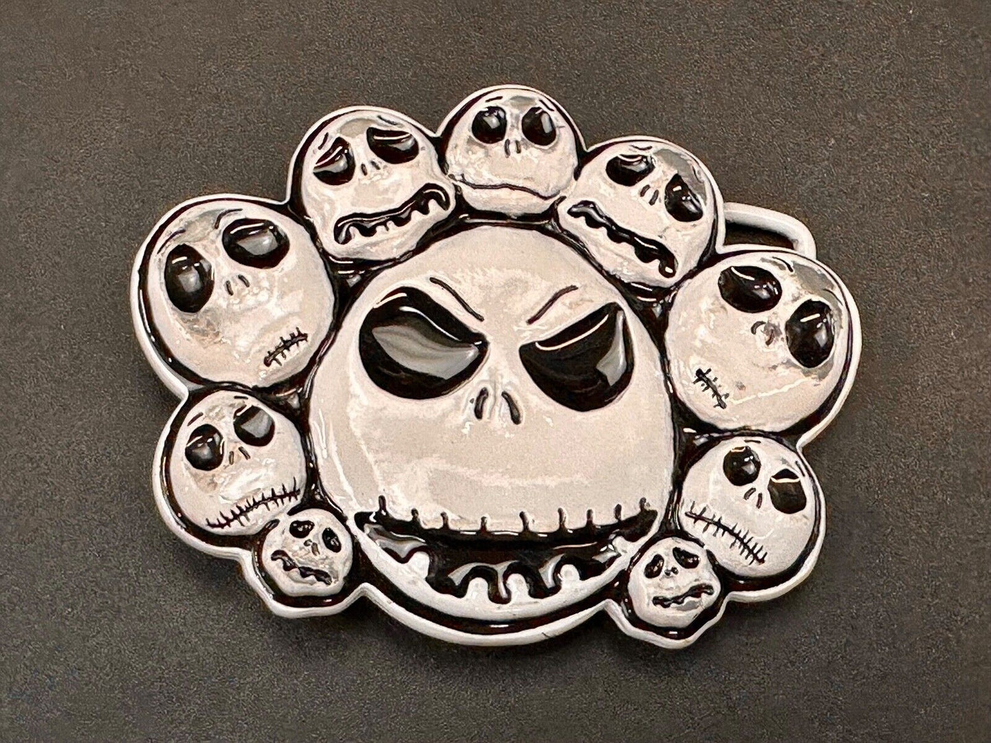 Tim Burtons The Nightmare Before Christmas Multiple Skulls belt buckle - Disney