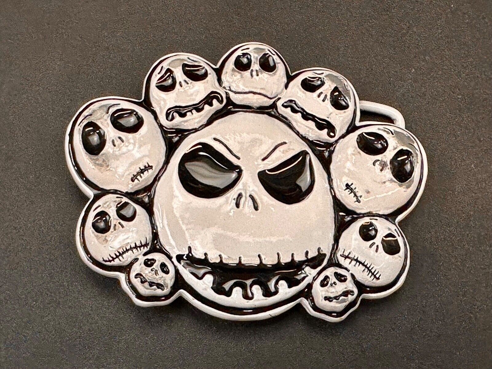 Tim Burtons The Nightmare Before Christmas Multiple Skulls belt buckle - Disney