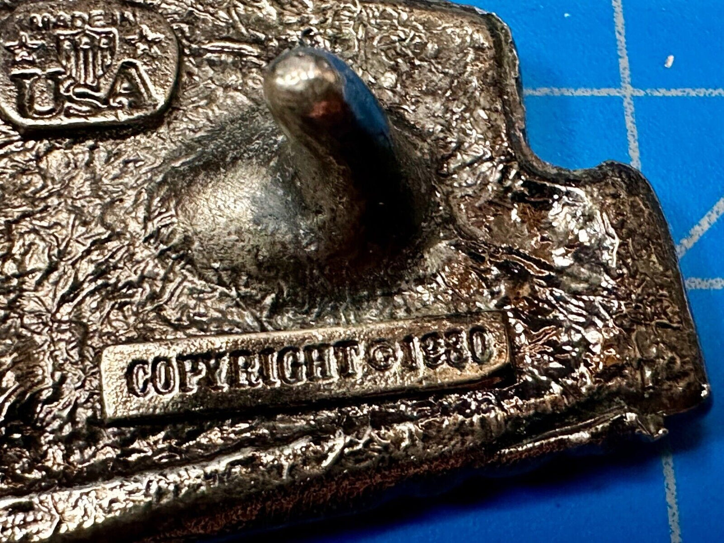 3489  Train Locomotive RailRoad Vintage 1980 - The Great American Belt Buckle Co