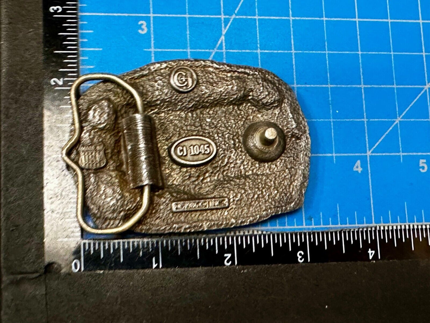 Train Rail Road Durango & Silverton Narrow Gauge C+J Vintage 1980s  Belt Buckle
