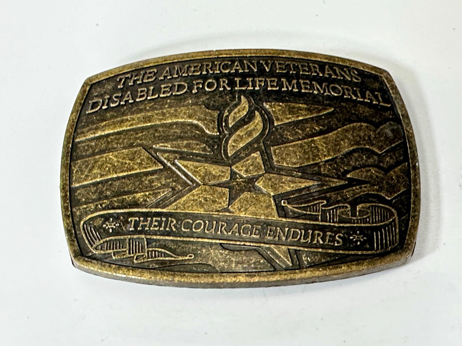  The American Veterans Disabled for Life Memorial Commemorative Belt Buckle