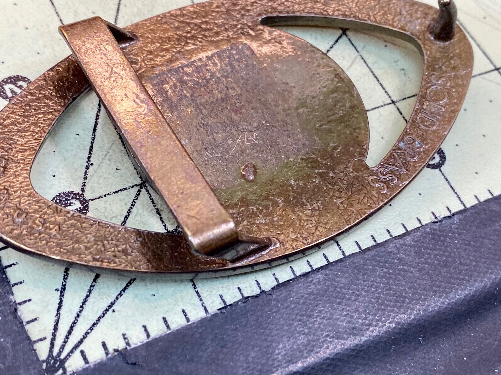 Antique International Mens Health Fitness Club Y Ymca Brass Vintage Belt Buckle 