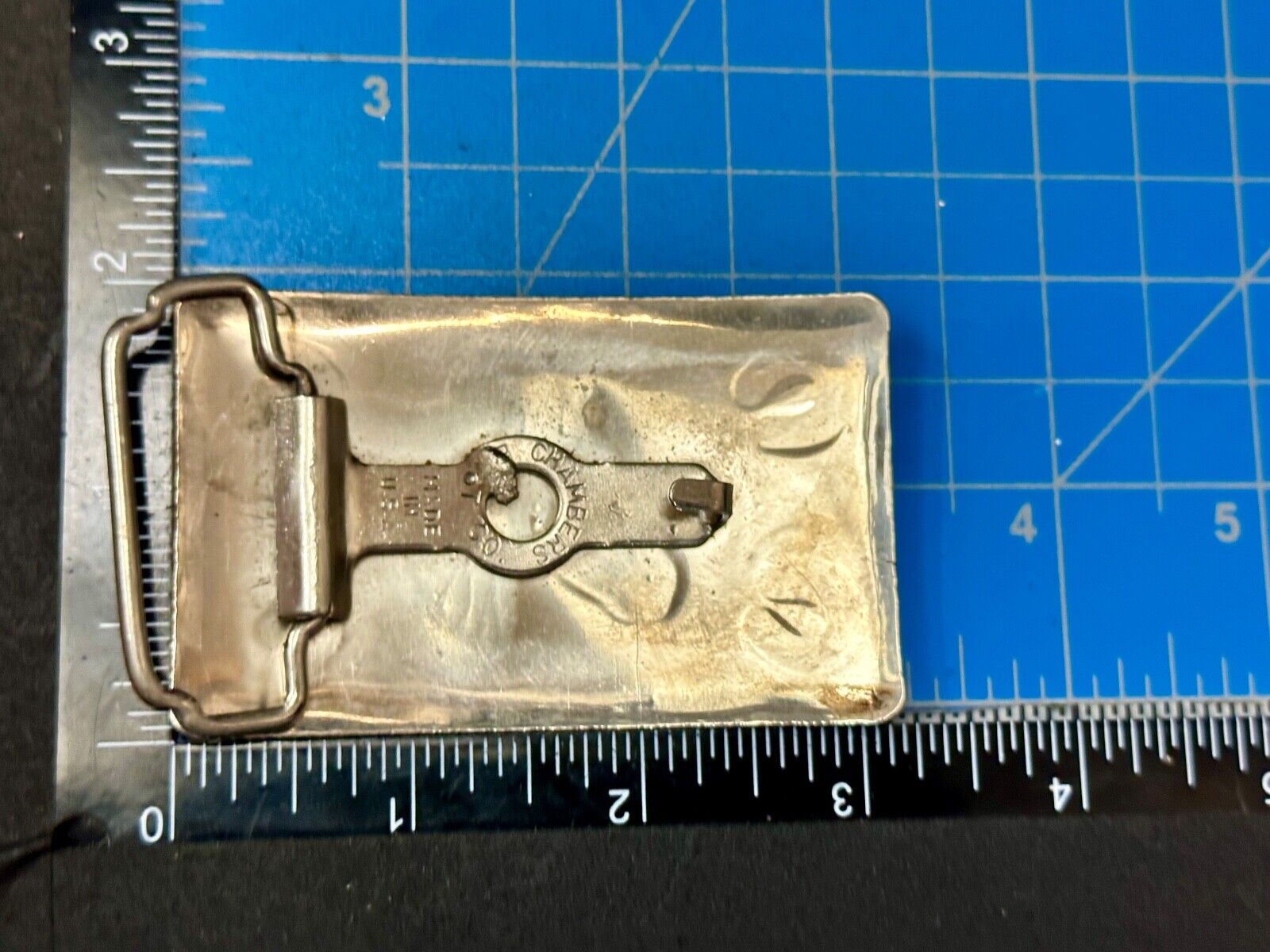Vintage Chambers Horse Head - Engraved Horseshoe Southwestern Vibe Belt Buckle