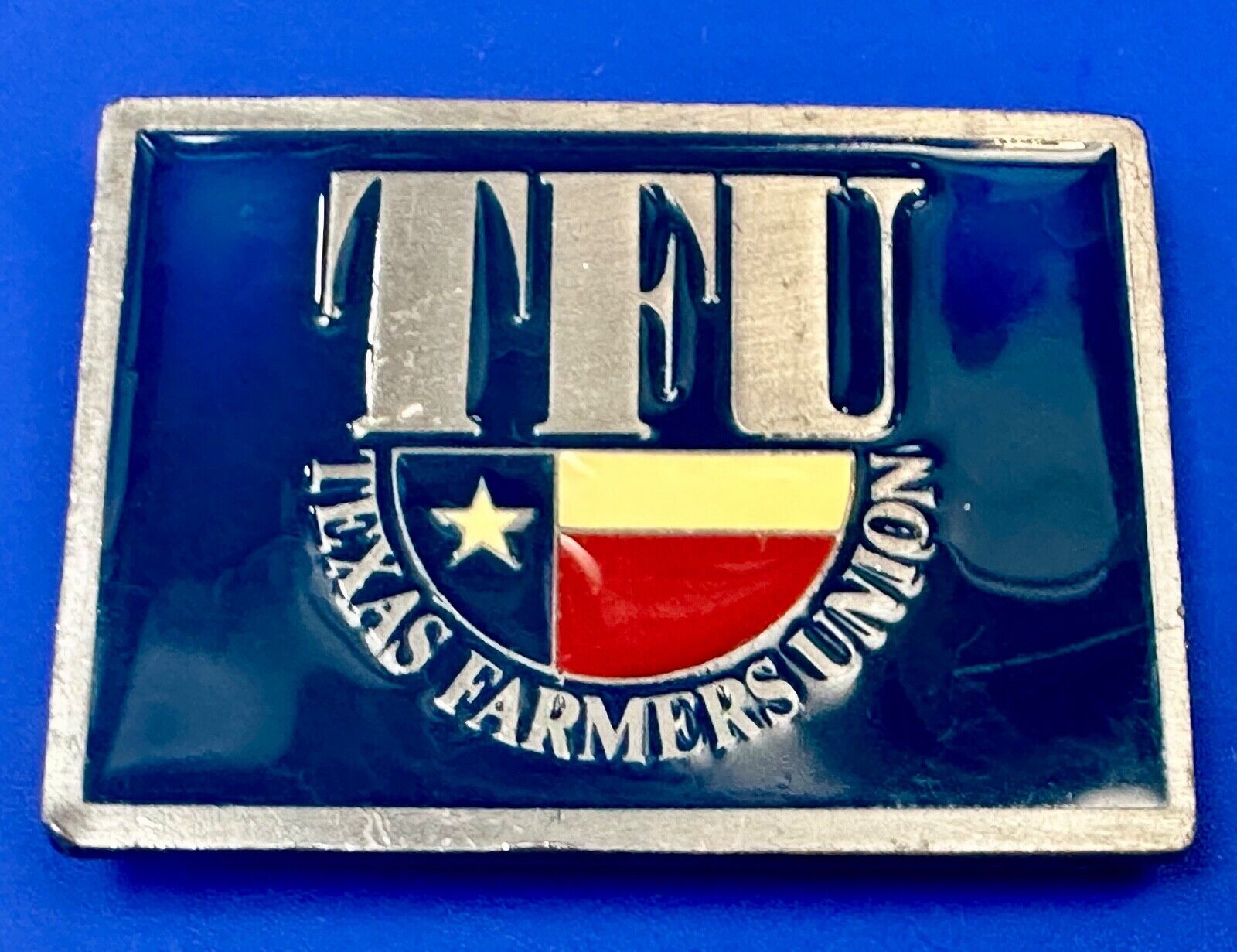 belt buckle Texas Farmers Union