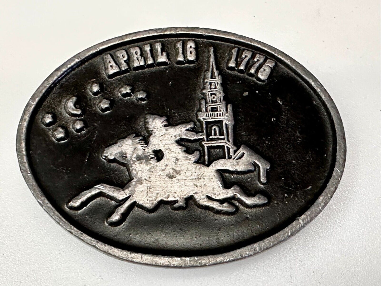 April 16 1775 Longfellow The Midnight Ride of Paul Revere Belt Buckle by Koleaco