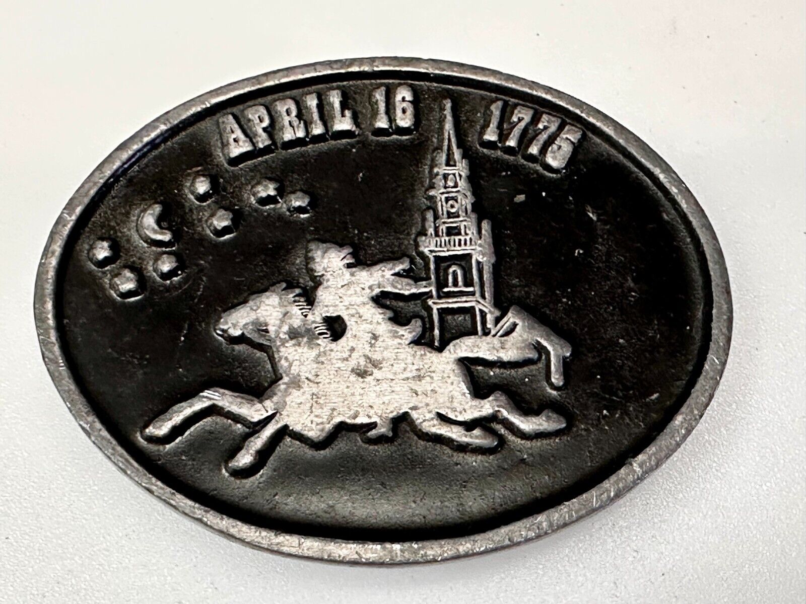 April 16 1775 Longfellow The Midnight Ride of Paul Revere Belt Buckle by Koleaco