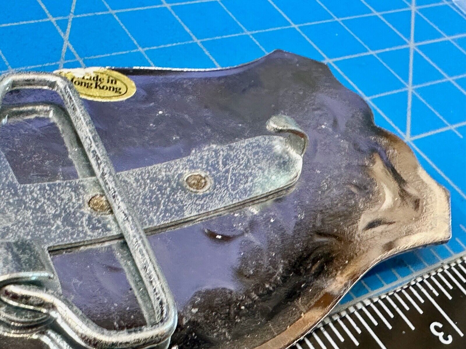 Two Tone Bucking Bronc Bronco Saddle Horse Rodeo vintage belt buckle