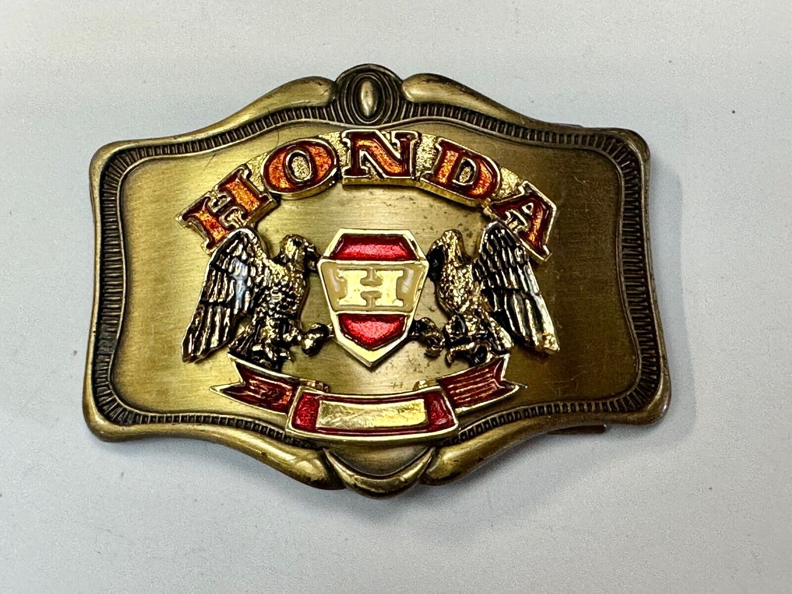 1978 Honda Goldwing Motorcycles Bikers  belt buckle by A.H.M.