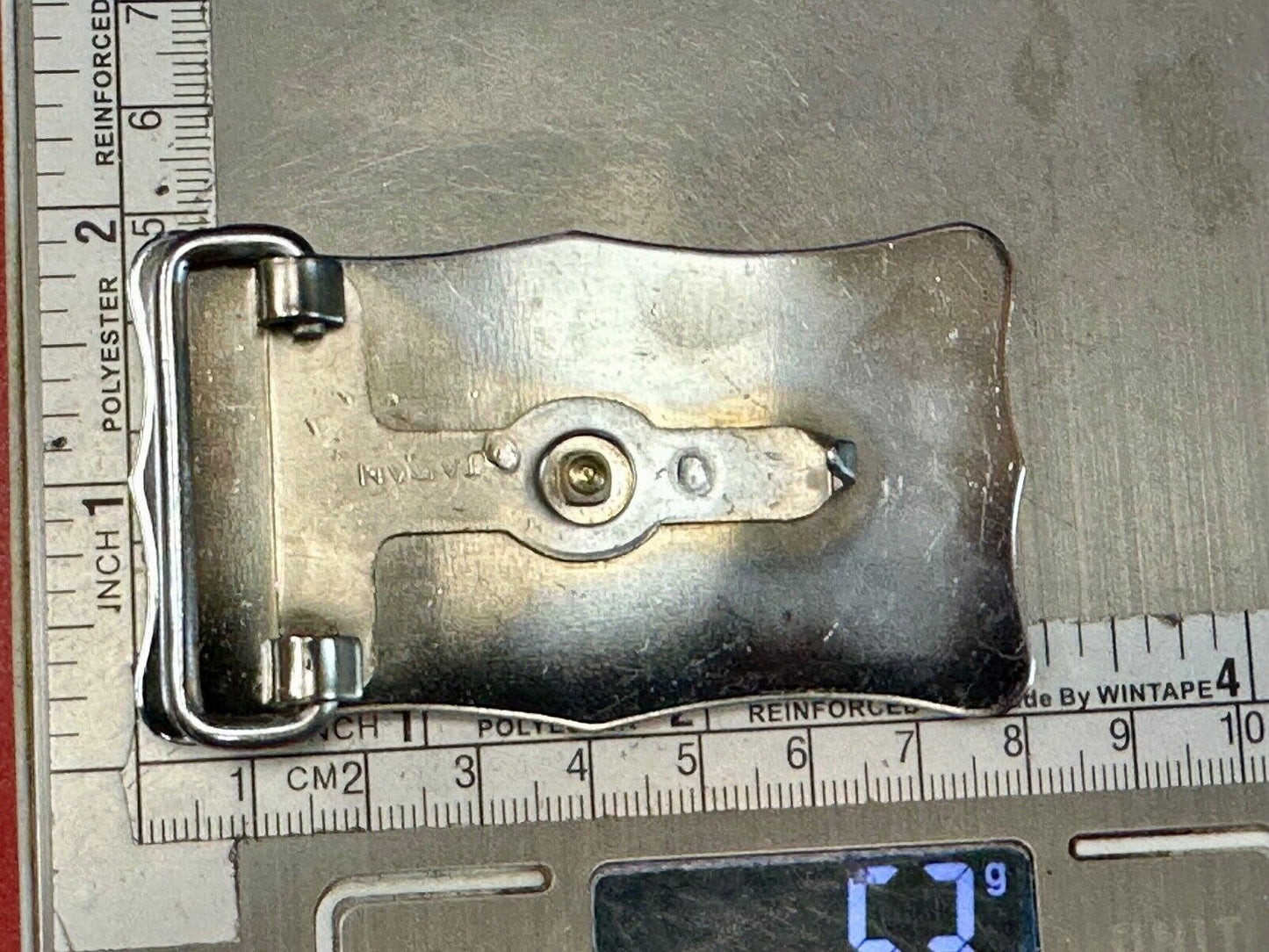 Vintage Cowboy Saddle Bronc western belt buckle Made in Japan