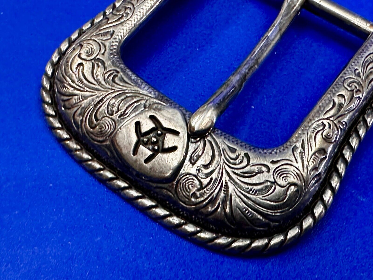 ARIAT Silver Belt Buckle A2108 Ranger Style Replacement Western Belt Buckle