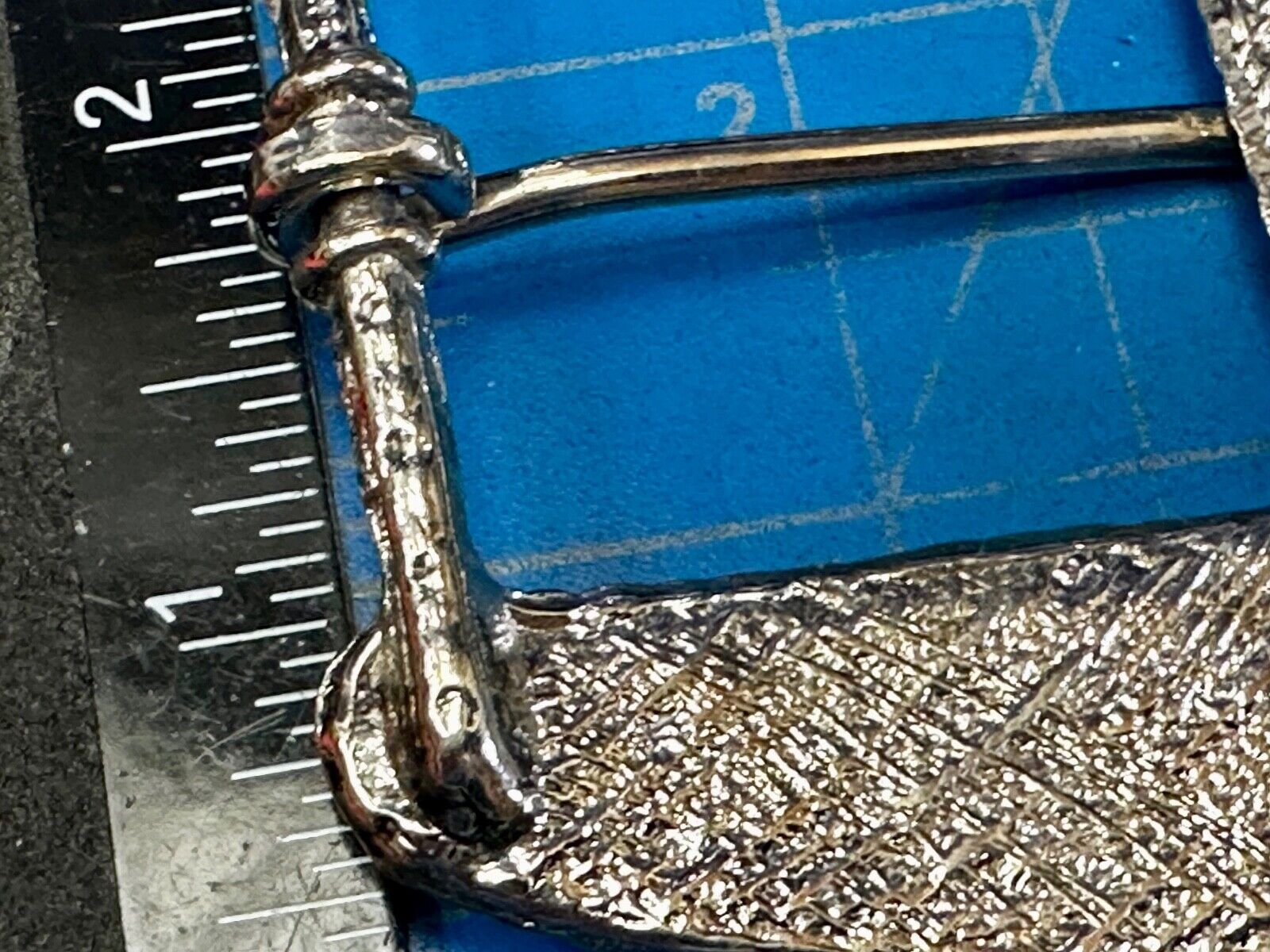 Unique Silver tone Replacement Belt Buckle w/ multi colored Rhinestone accents