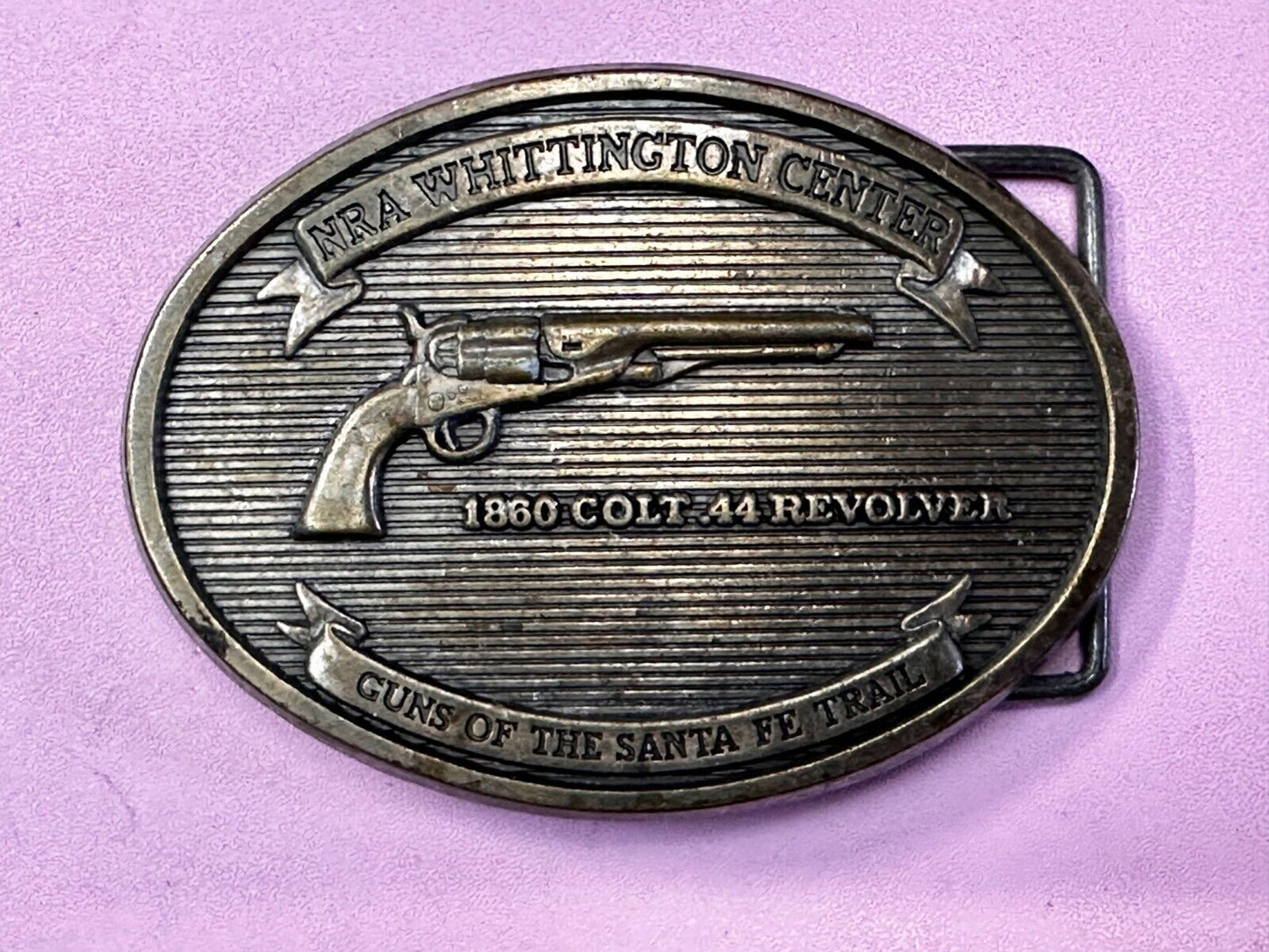 1860 Colt 44 Mag Revolver NRA Whittington Guns of the Santa Fe Trail Belt Buckle