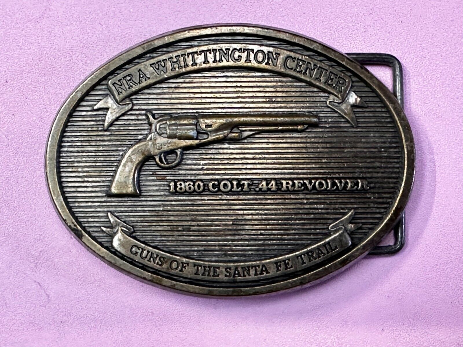 1860 Colt 44 Mag Revolver NRA Whittington Guns of the Santa Fe Trail Belt Buckle