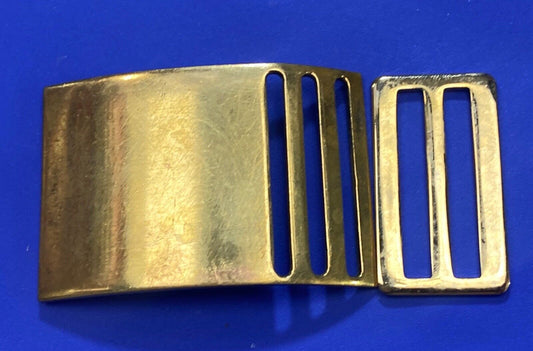 Vintage 2 pc N.S. Meyer Inc New York Brass Dress Military belt buckle