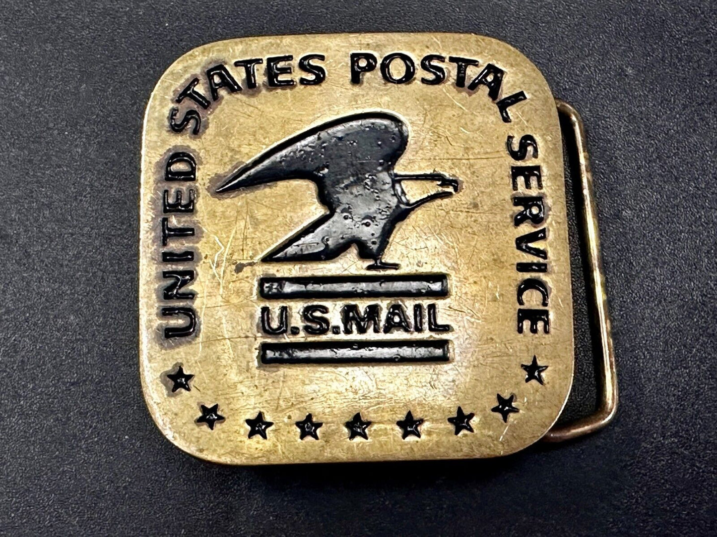 USPS United States Postal Service U.S Mail Solid Brass Belt Buckle by Baron BBB
