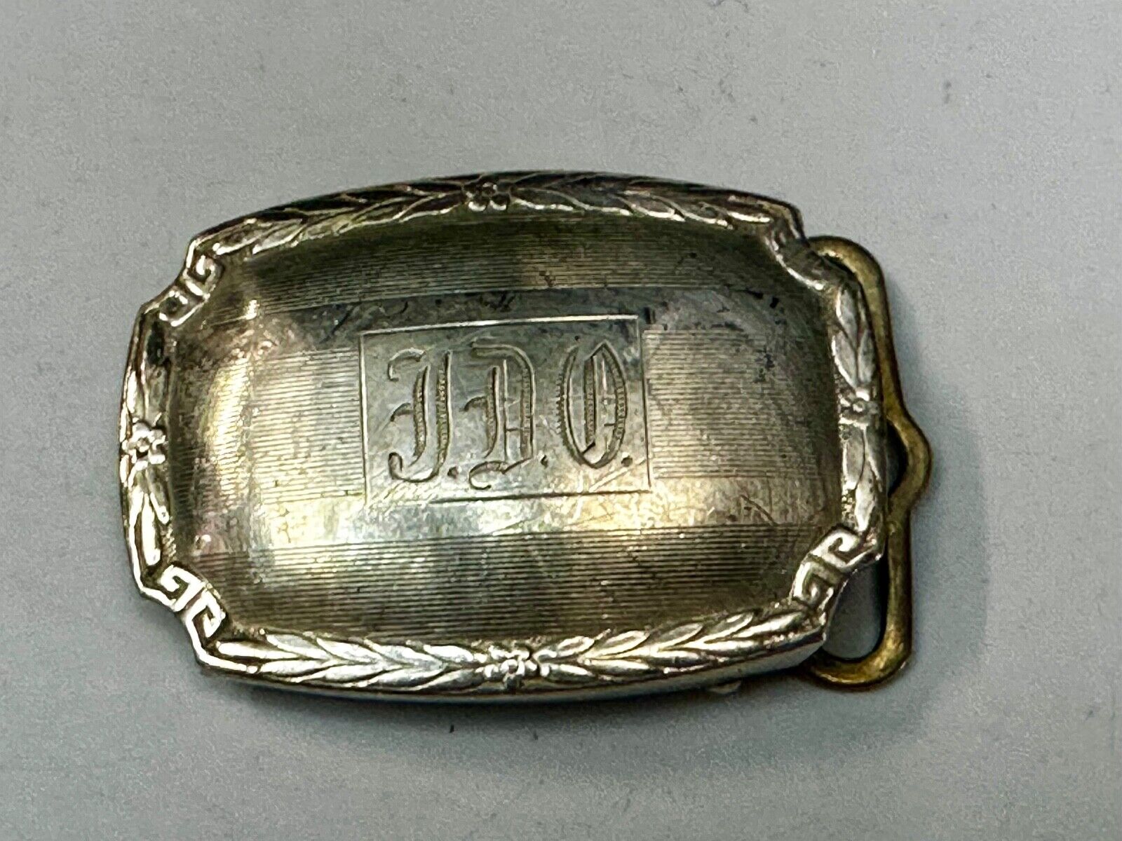TDO Engraved Letters Monogram Sterling Silver Belt Buckle -   Sept 11 20 MG & Co