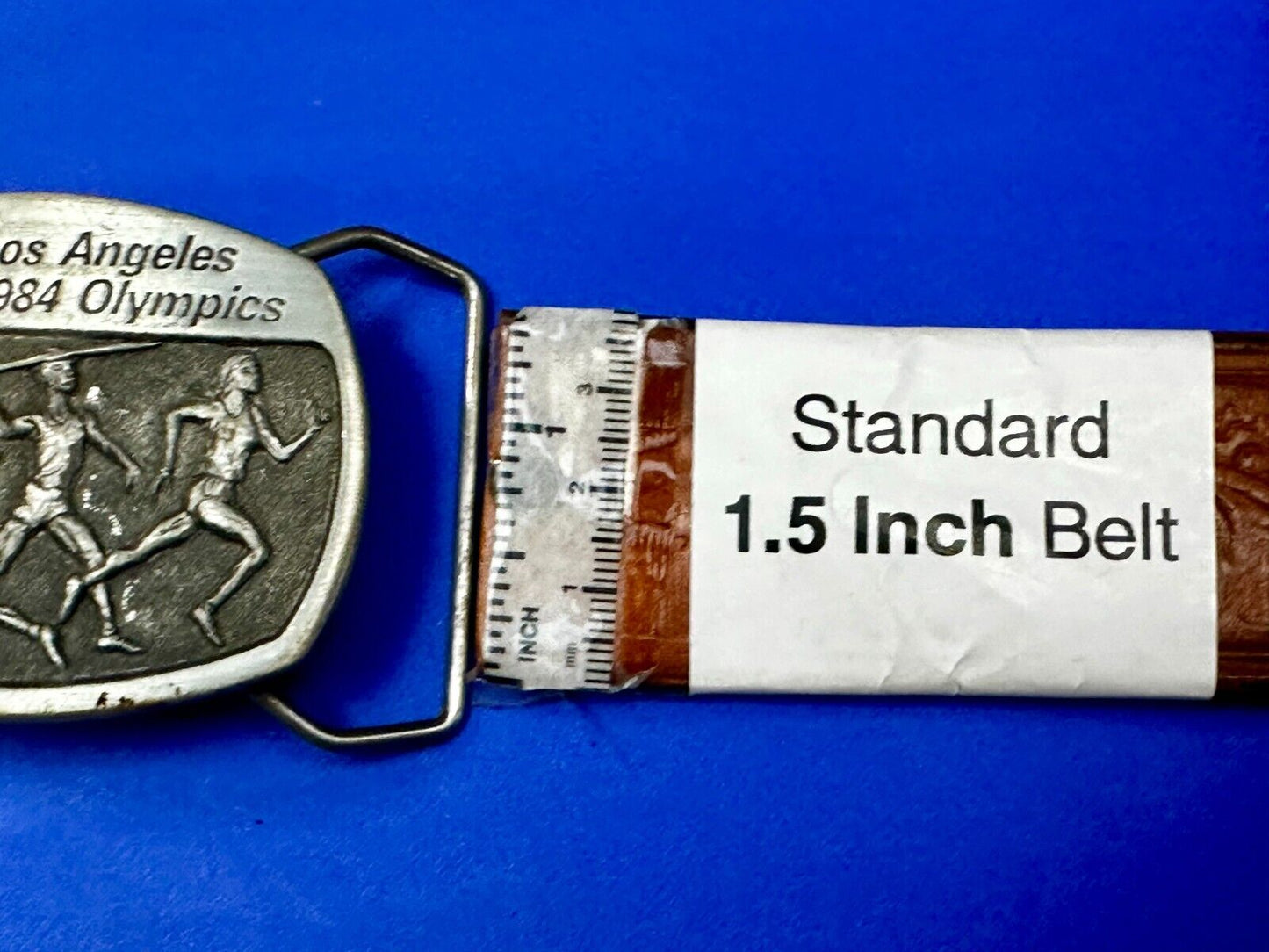 Track & Field Race - 1984 Los Angeles Olympics Pewter Sanchez Belt Buckle