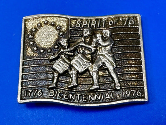 The Spirit of 76 - Patriotic American Bicentennial Marching Band belt buckle