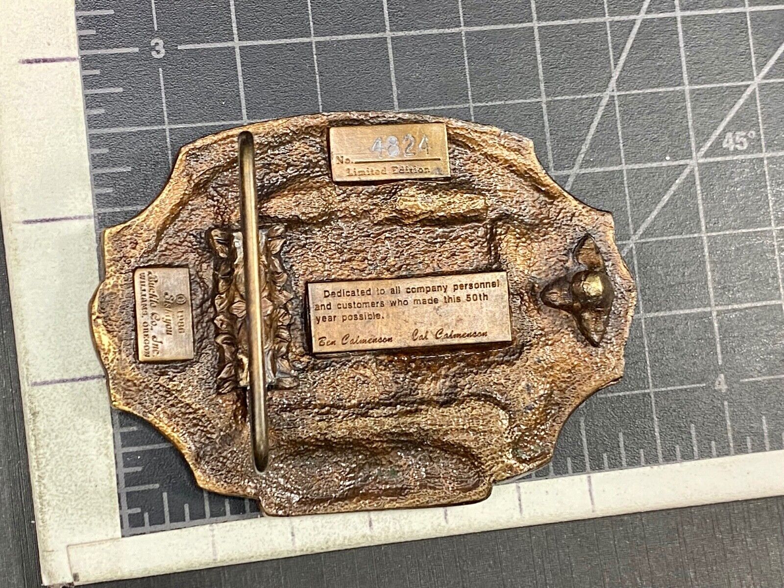 Tisco Tractor Implement Supply Agriculture Farm Farming.  50 Year Belt Buckle