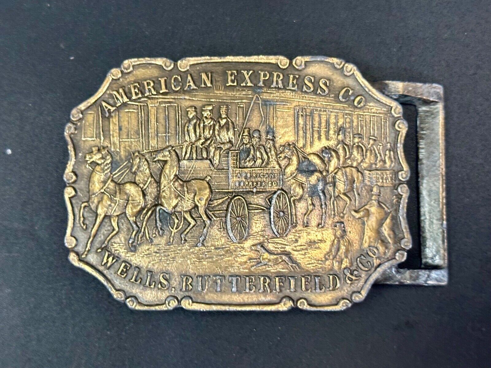 American Express Wells Butterfield belt buckle by Synek Studio New York