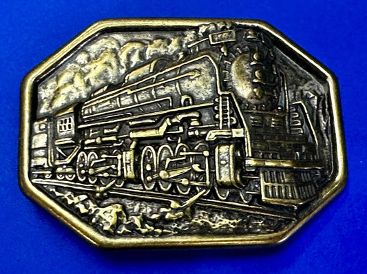 Avon Steam Locomotive Belt Buckle Vintage Collectors RR Railroad Trains Car