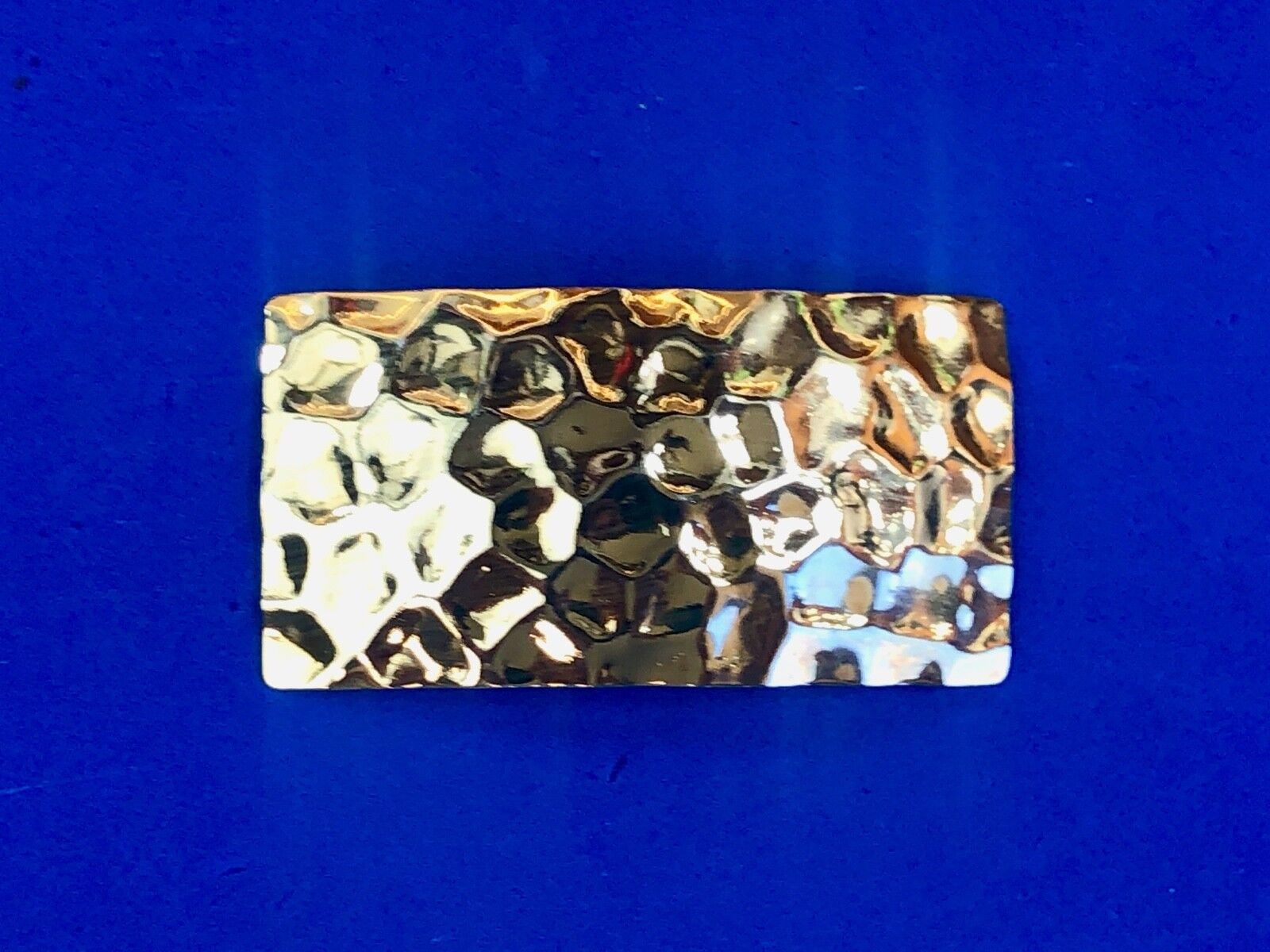 Vintage Gold tone Scarf Clip Belt Tie Slide Buckle 