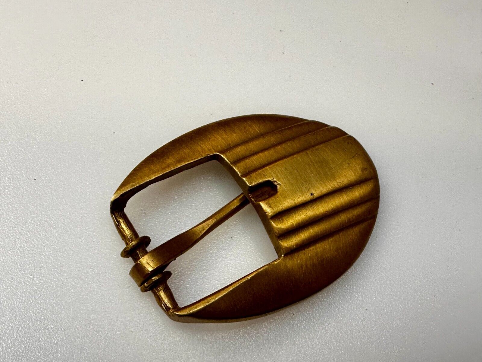 Unique Retro Gold Tone Replacement Dress Belt Buckle - Signed