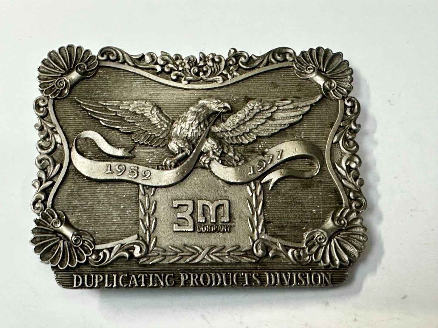 3M Duplicating Products Eagle Recording Studio 2" 1/4 Reel Tape 1976 Belt Buckle