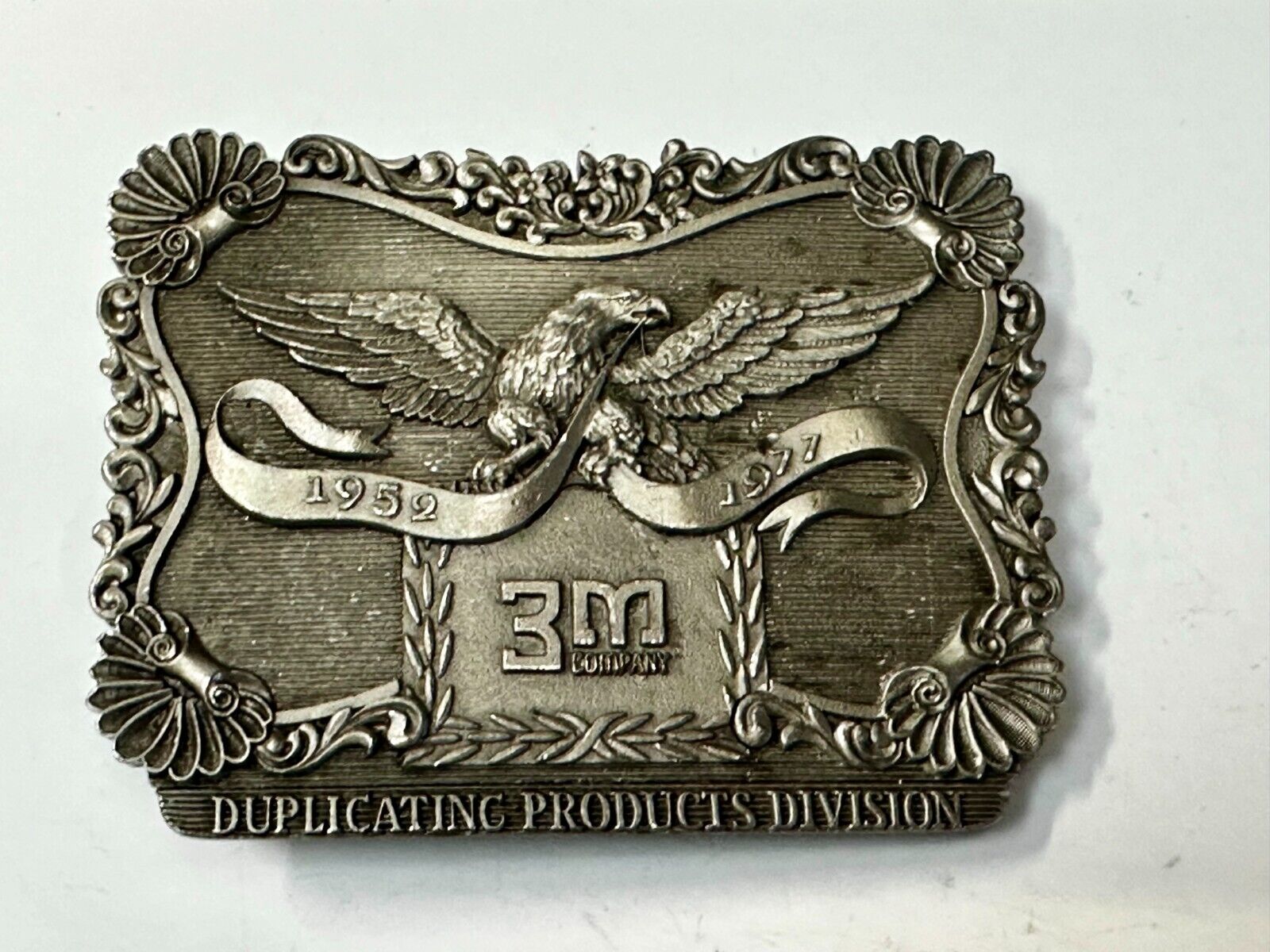 3M Duplicating Products Eagle Recording Studio 2" 1/4 Reel Tape 1976 Belt Buckle