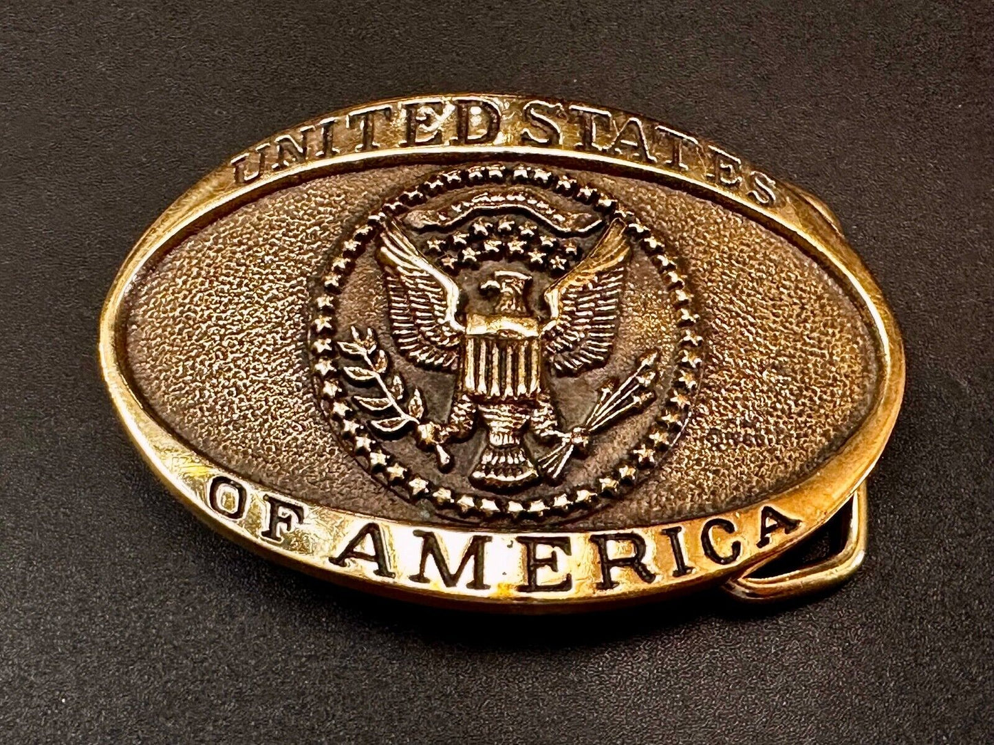 United States of America Patriotic USA Heritage Mint LTD Brass Belt Buckle