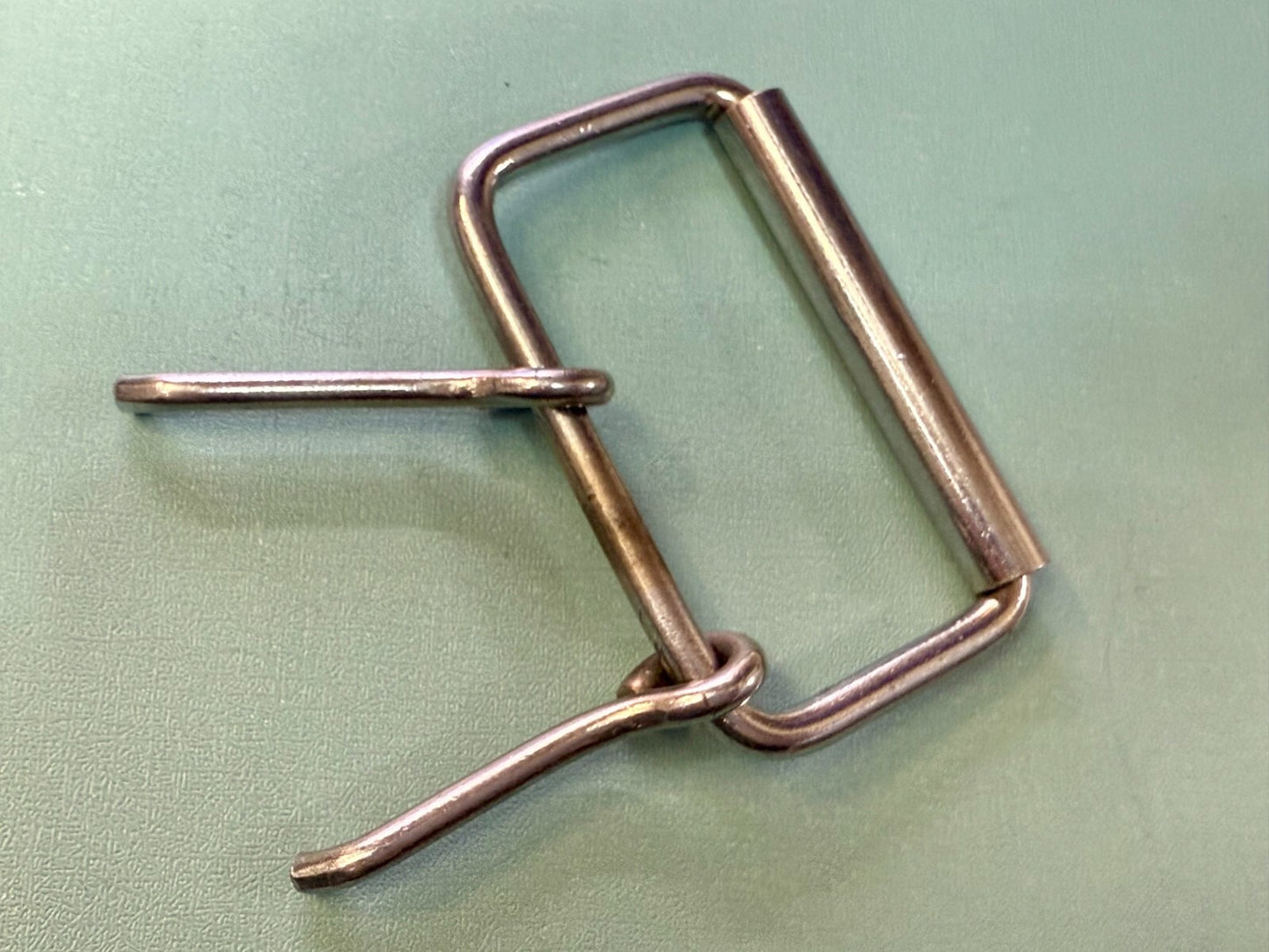 3" wide Double Prong Roller Silver Tone Replacement Uniform Belt Buckle