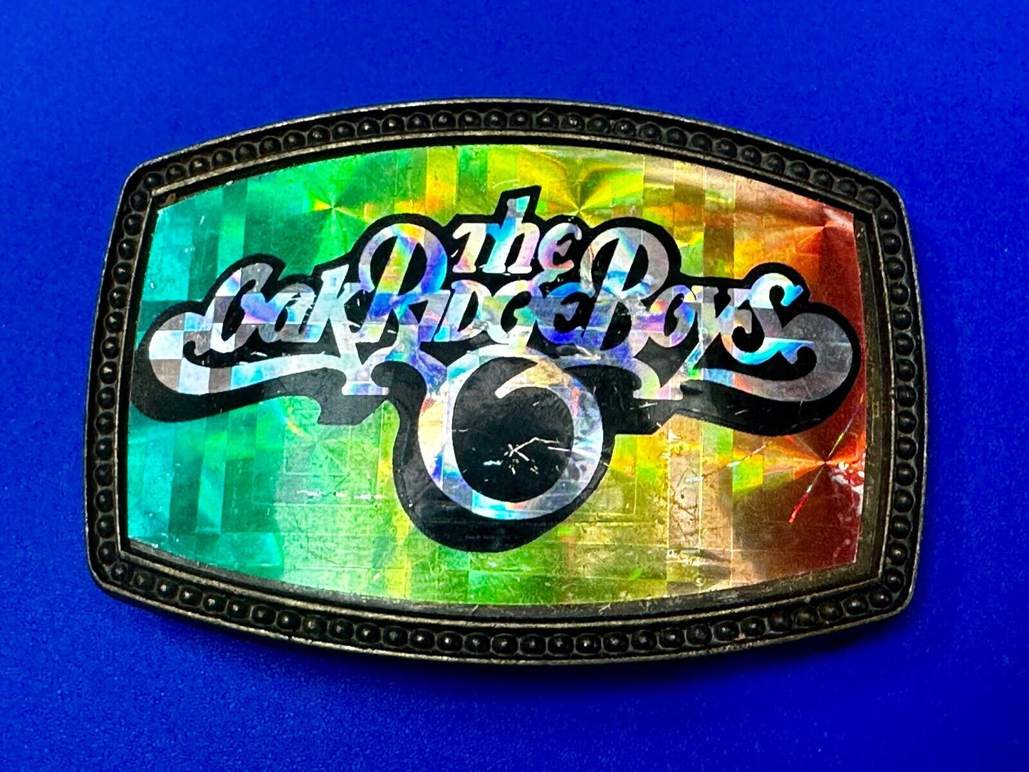 The Oak Ridge Boys - Music Band - Vintage Holographic Prism style Belt Buckle