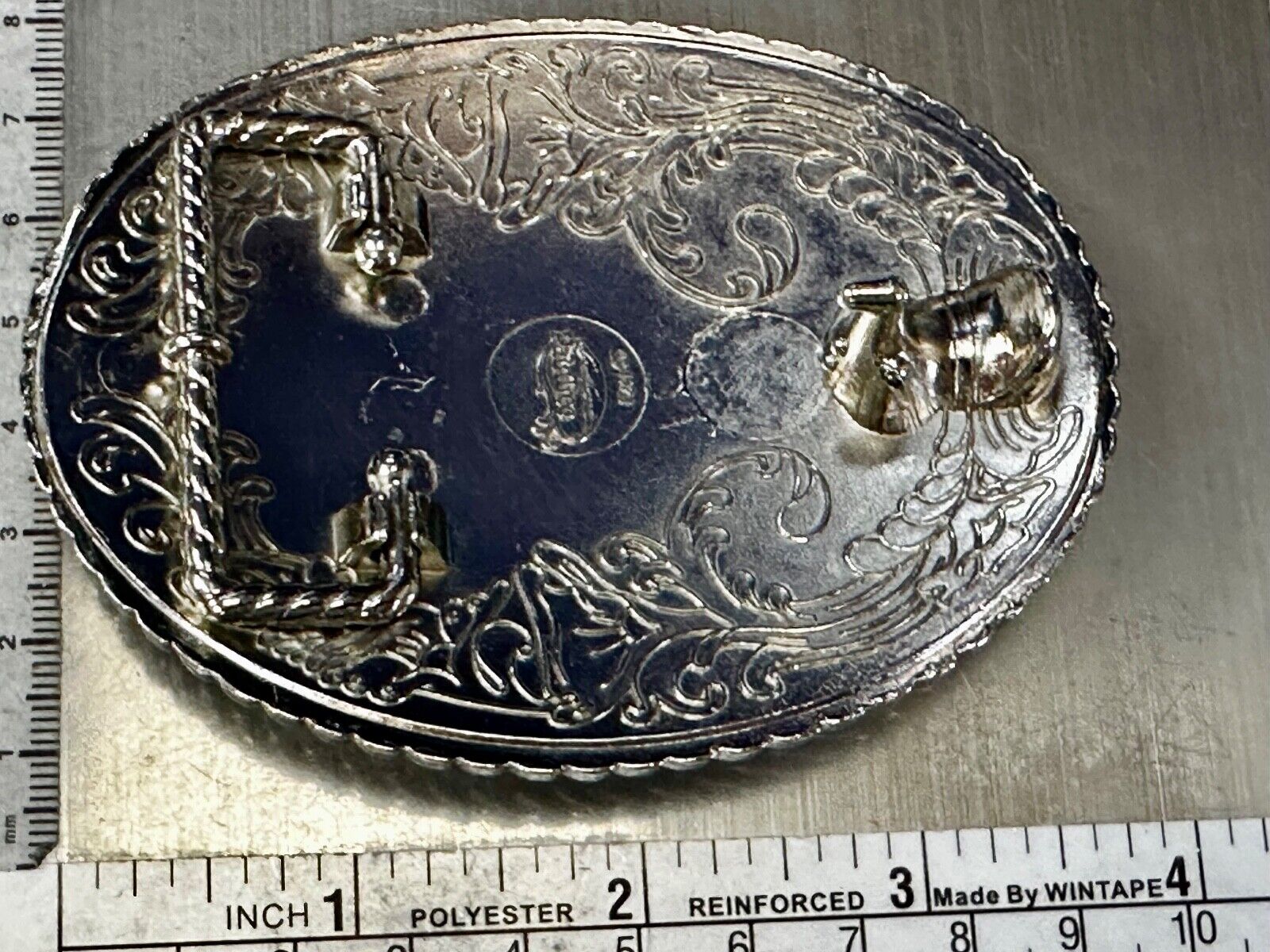 Trout Fish Fisherman Gift Vintage 1978 Oval Belt Buckle by Rain Tree