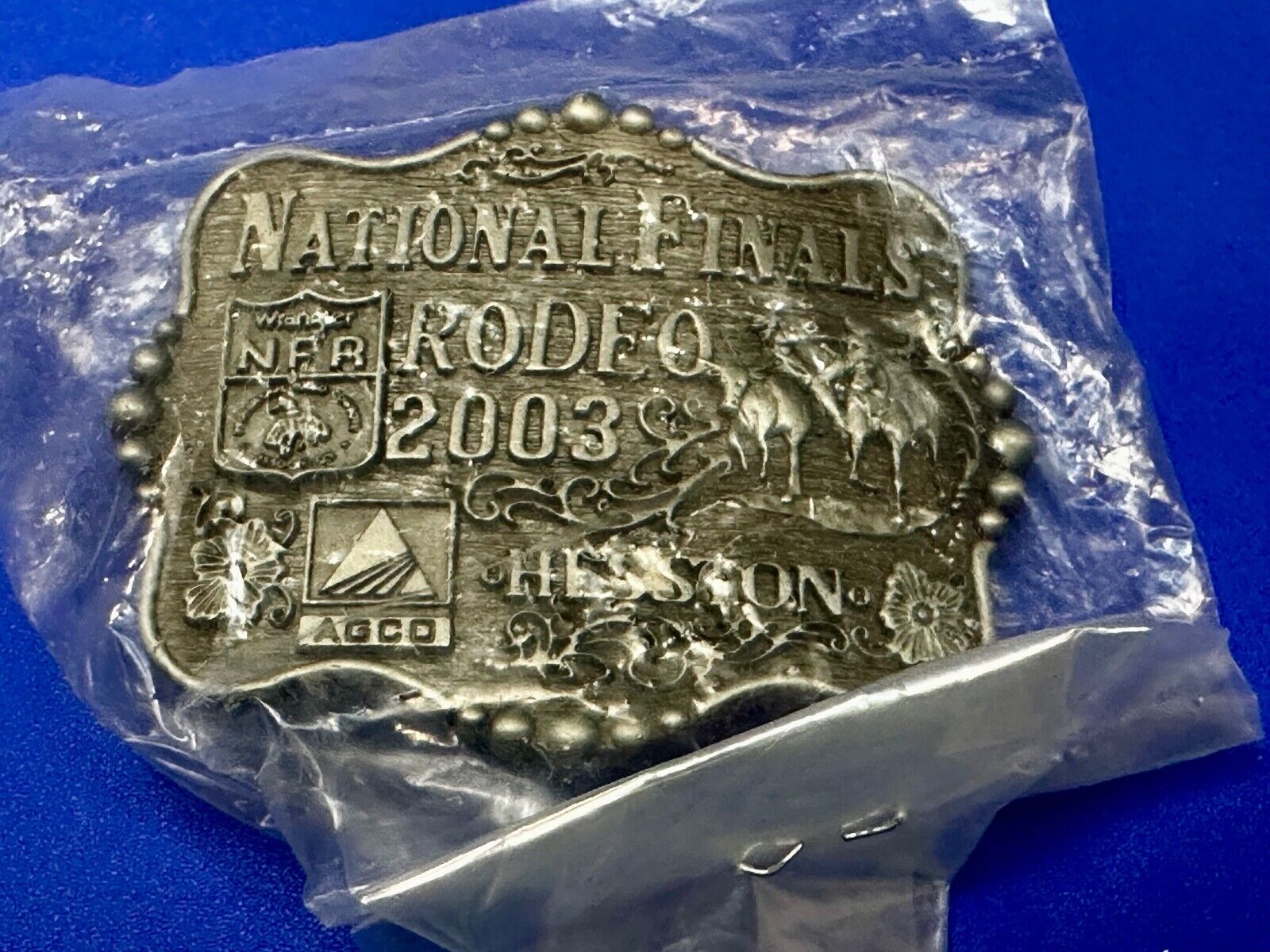 2003 NFR National Finals Rodeo  NOS Youth Size Montana Silversmiths Belt Buckle