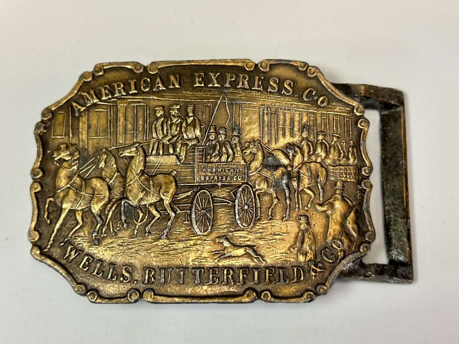 American Express Wells Butterfield belt buckle by Synek Studio New York